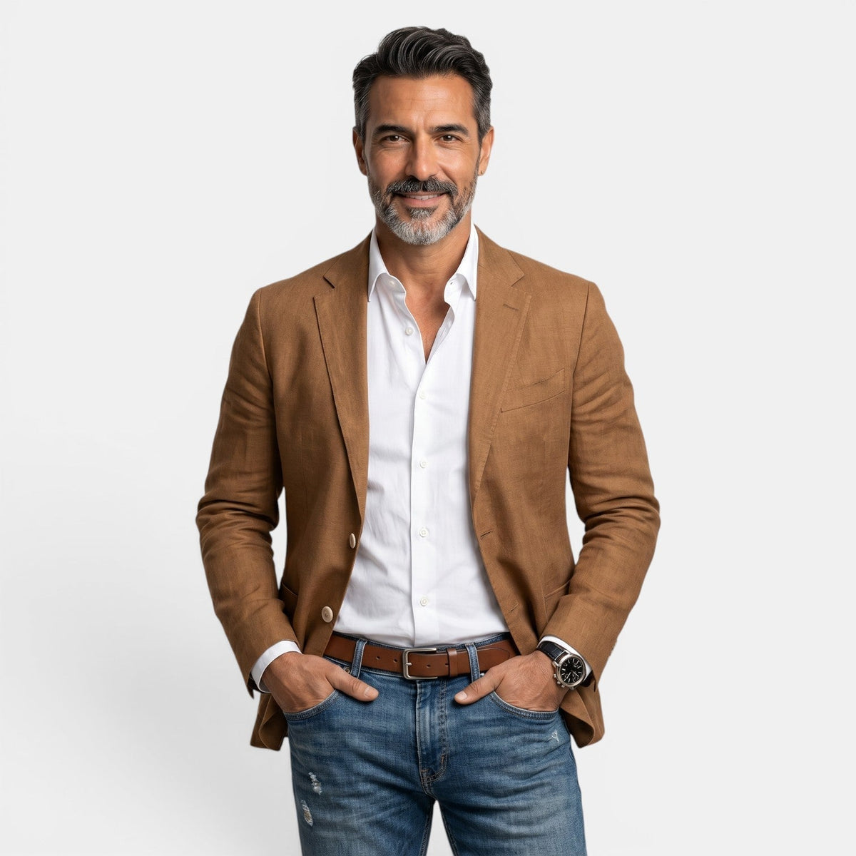 Faulkner | Blazer with Notched Lapels and Patch Pockets