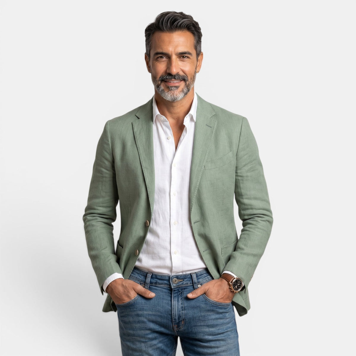 Faulkner | Blazer with Notched Lapels and Patch Pockets