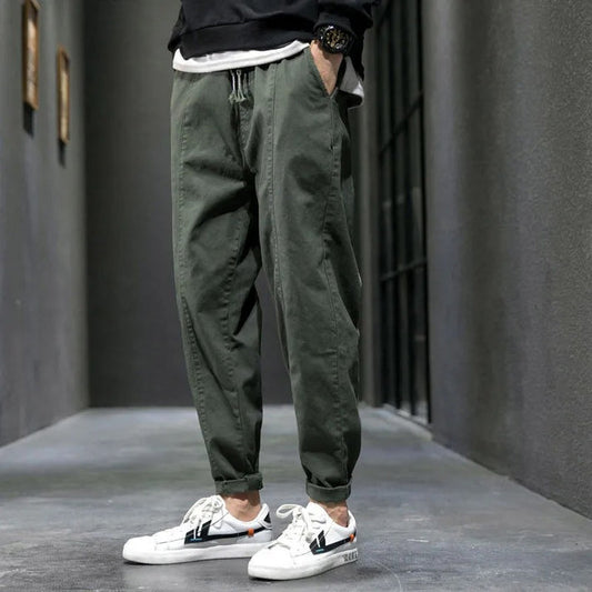 Kared | Drawstring Tapered Casual Trousers