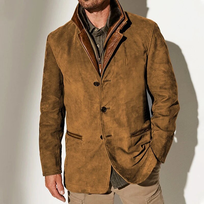 Sylvester | Vintage Button Front Collared Jacket