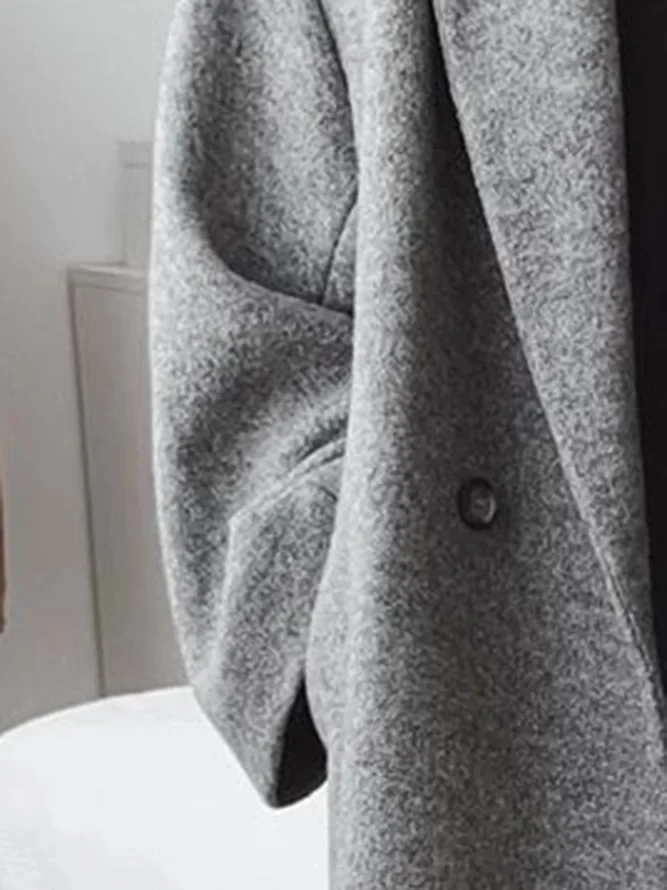 Reyna | Long Double-Breasted Coat with Lapels