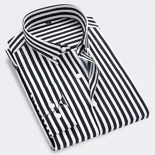 Jeroen | Striped Button Collar Shirt