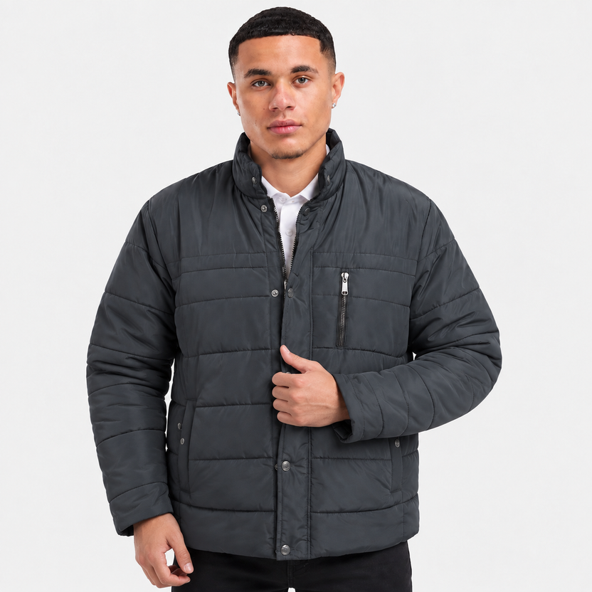 Duncan | Quilted Jacket with Stand Collar