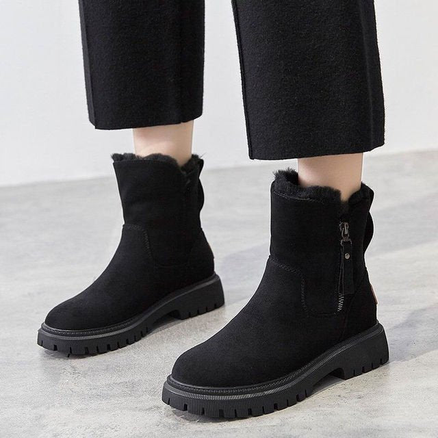Miranda | Ankle Boots with Plush Lining and Zippers