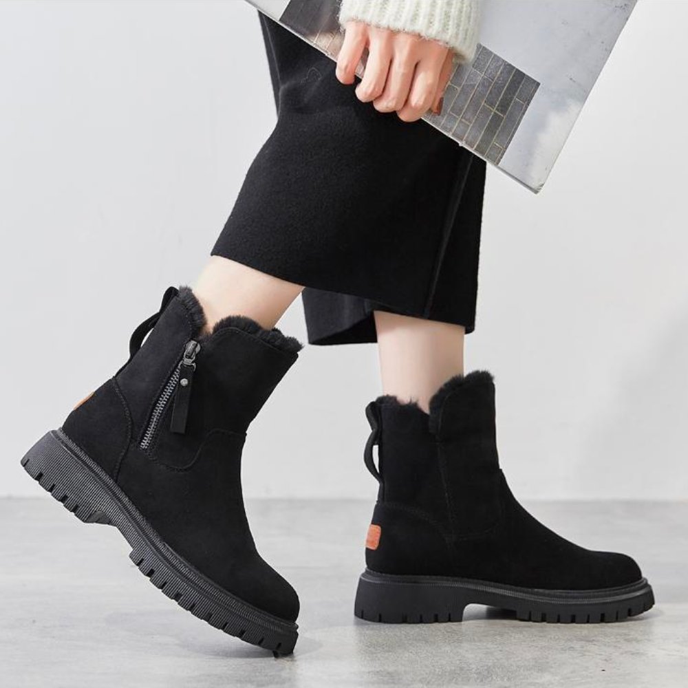 Miranda | Ankle Boots with Plush Lining and Zippers