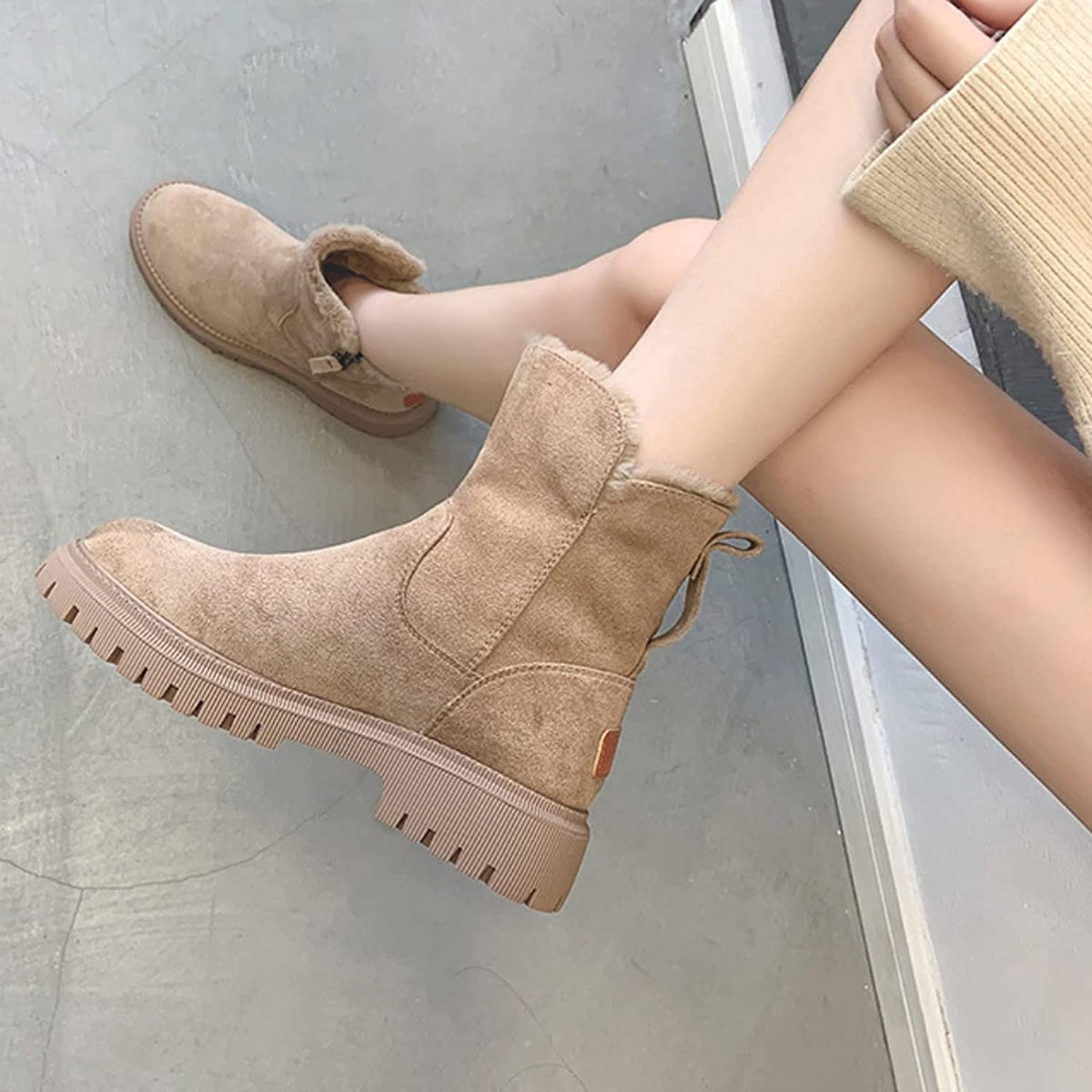 Miranda | Ankle Boots with Plush Lining and Zippers