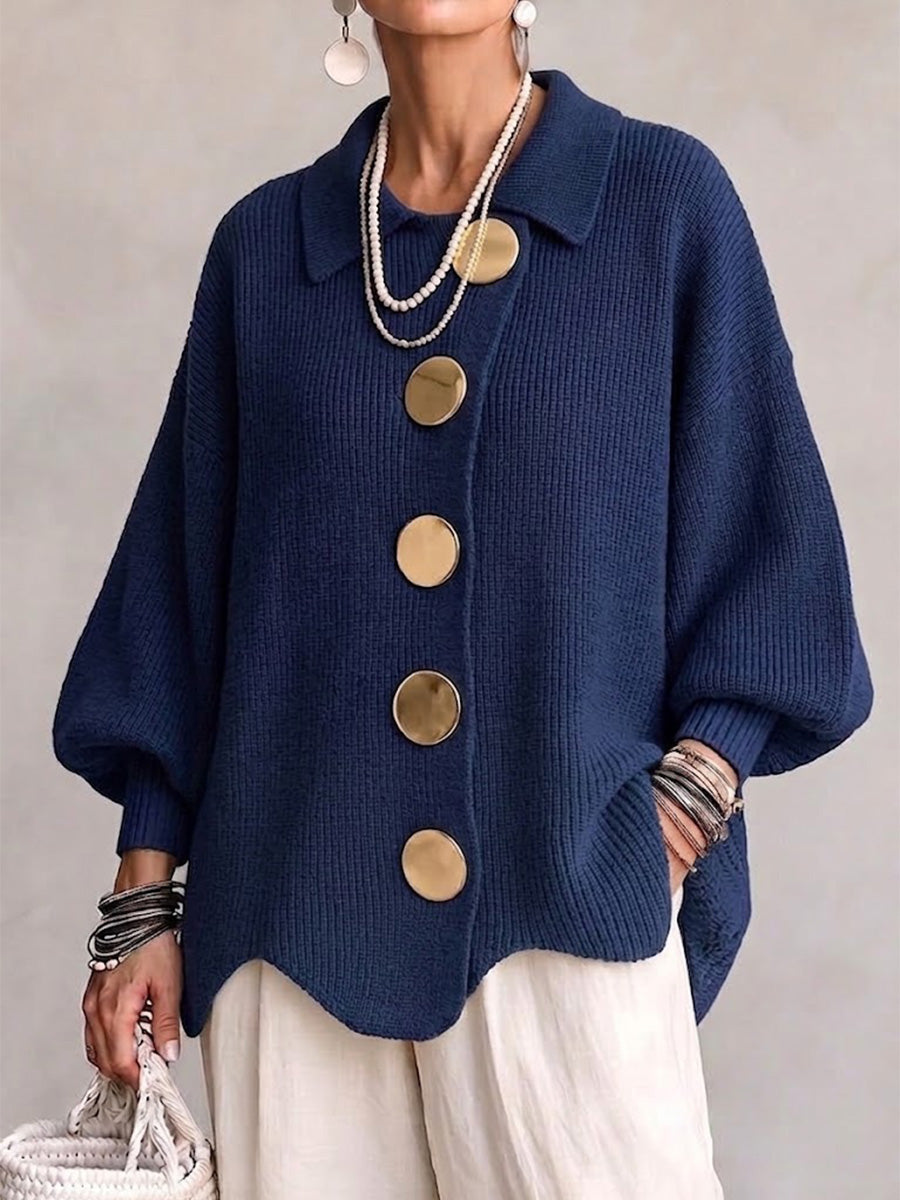 Patsy | Knit Cardigan with Balloon Sleeves