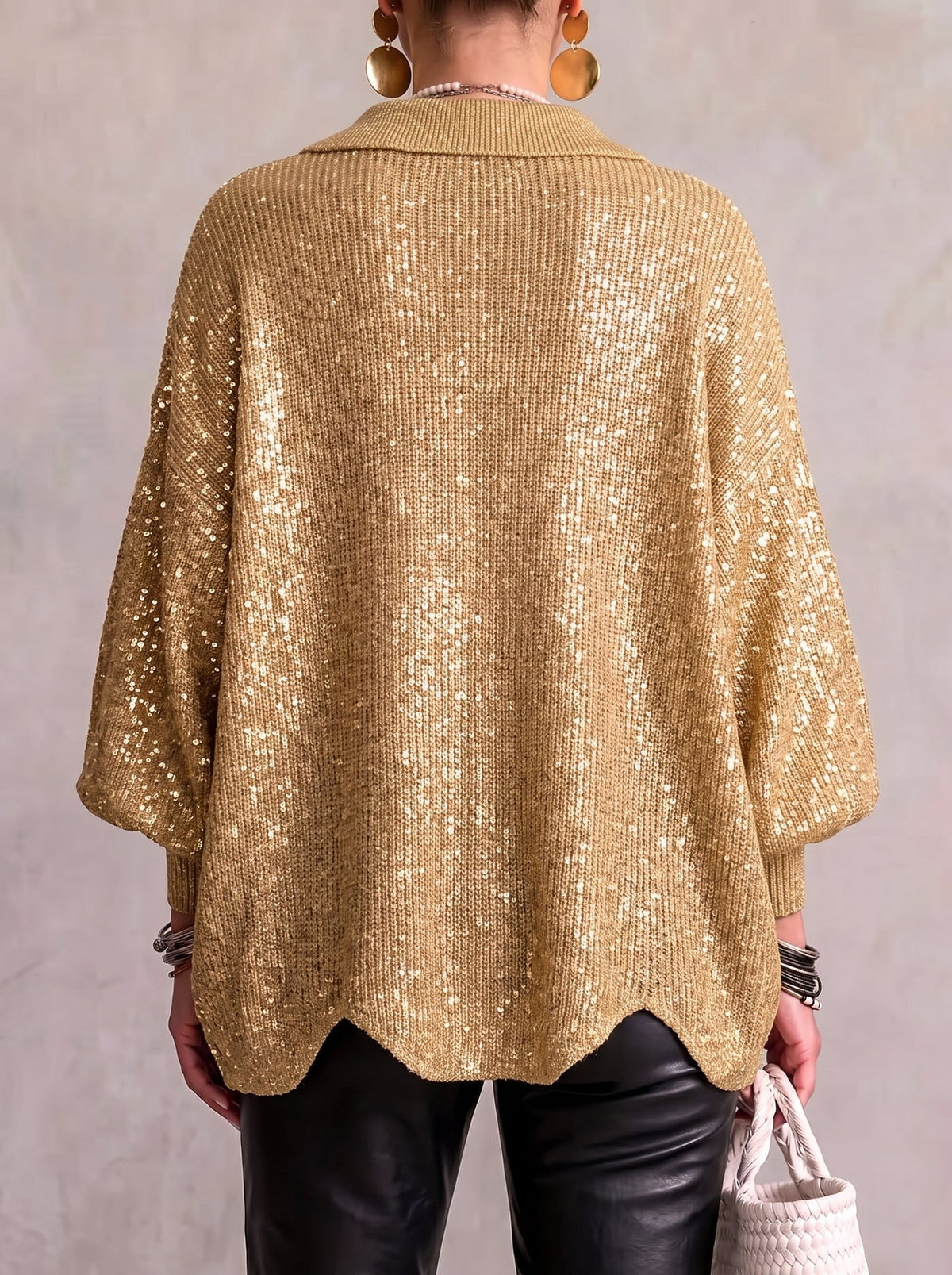 Patsy | Knit Cardigan with Balloon Sleeves
