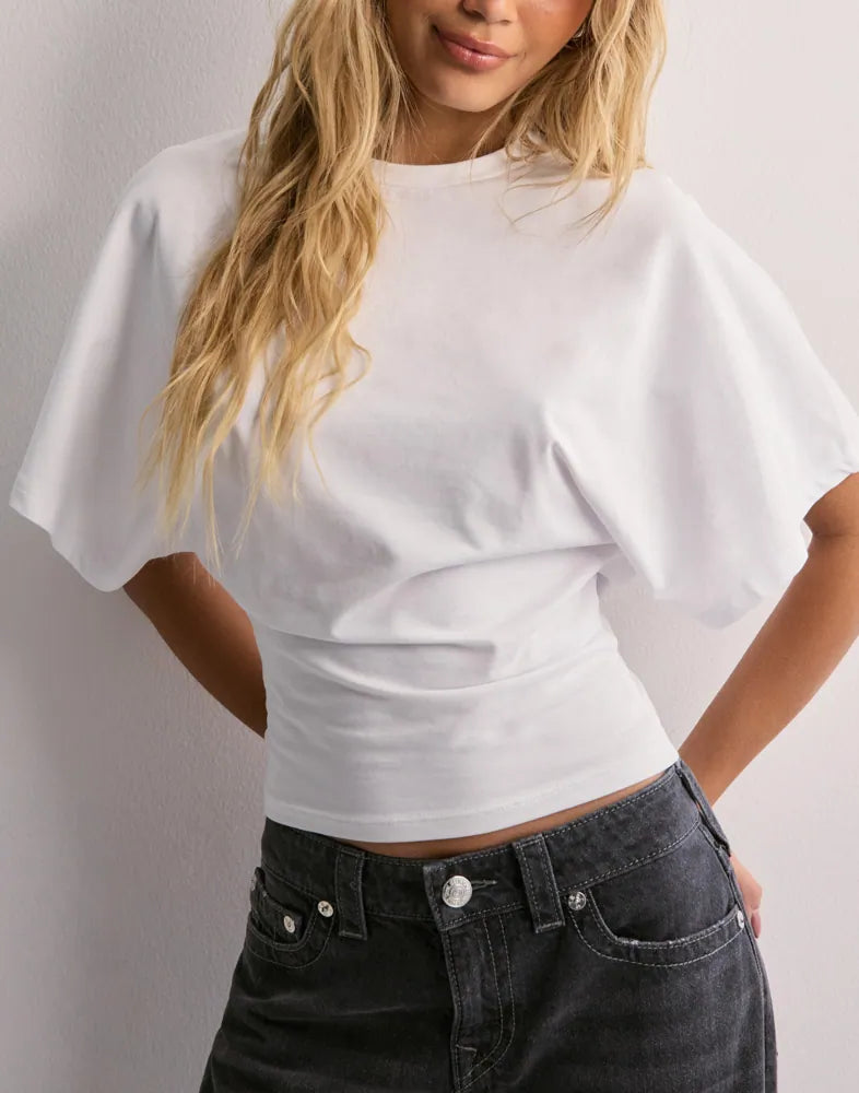 Malina | T-Shirt Batwing Sleeve Cropped Top