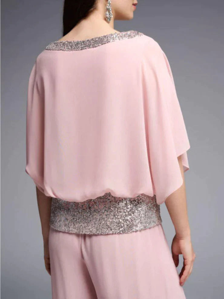 Grezzja | Wide Leg Two Piece Trouser Set