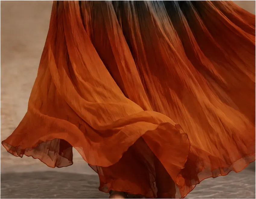 Naeela | Halterneck Ombre Maxi Dress Sleeveless Flowing