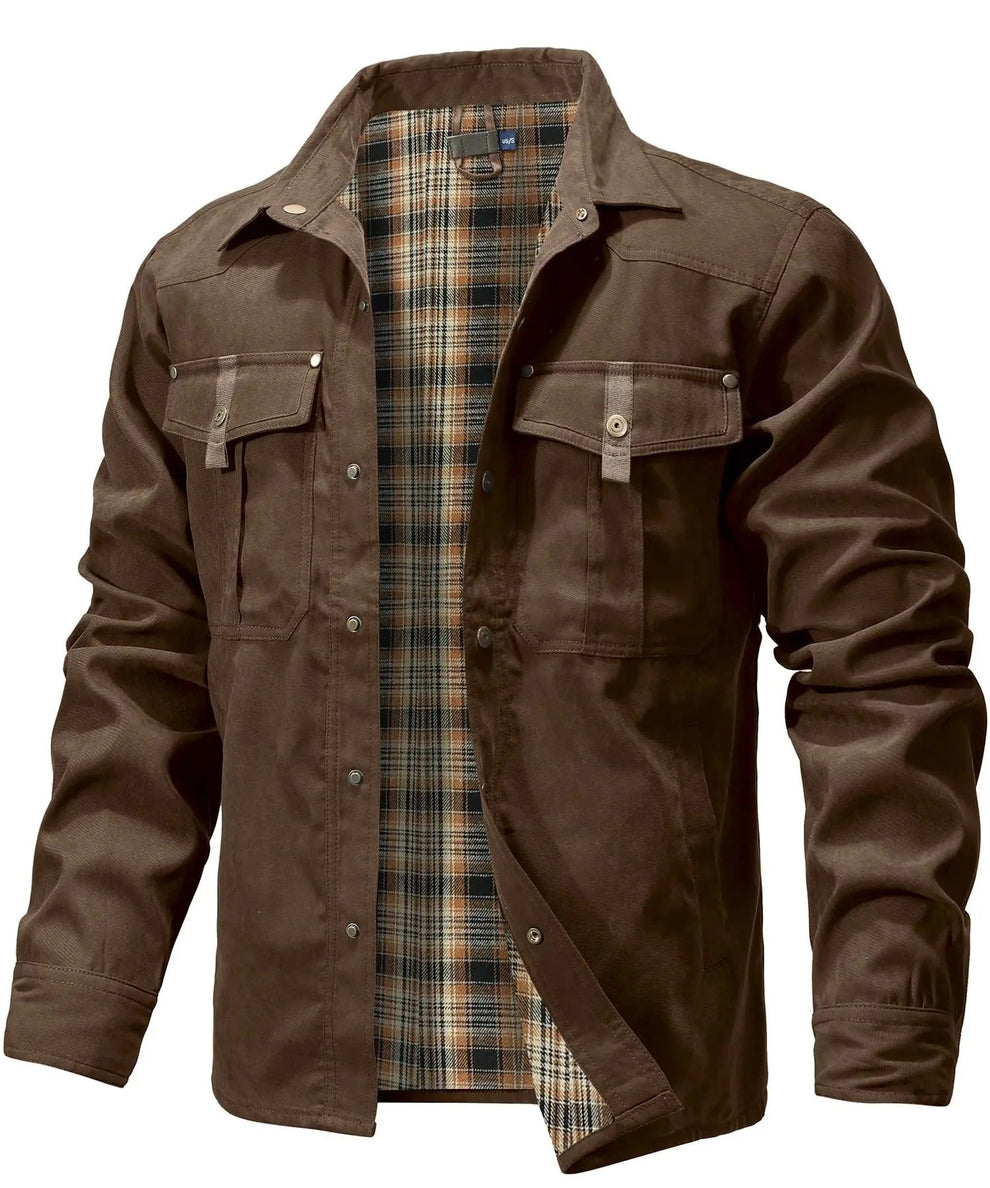 Hartmundius | Overshirt Jacket with Snap Closure