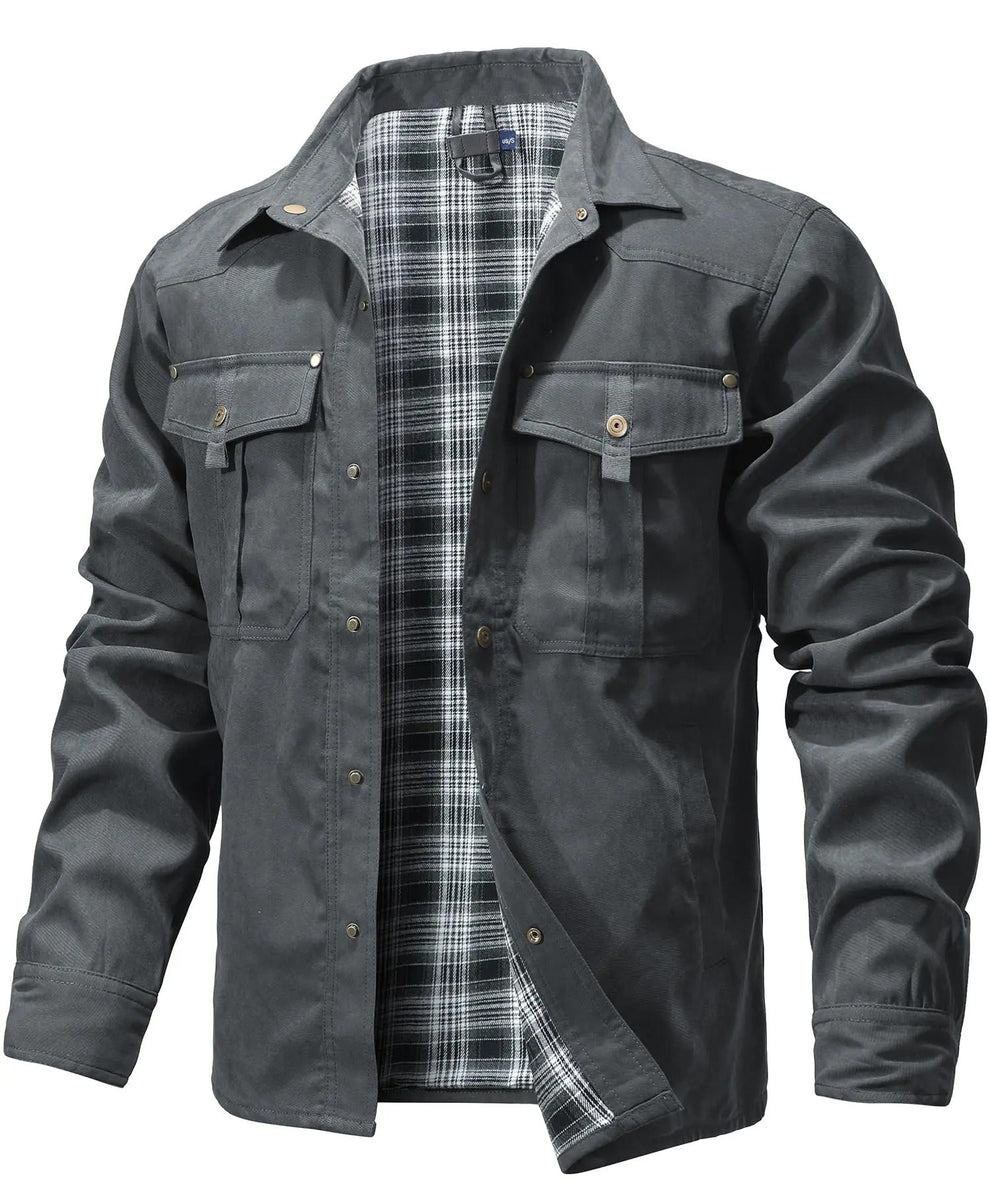 Hartmundius | Overshirt Jacket with Snap Closure