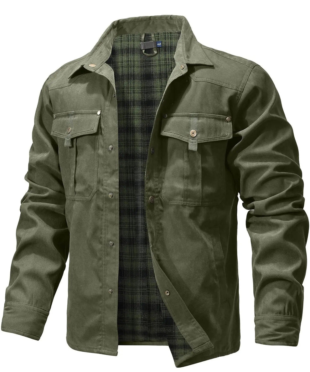 Hartmundius | Overshirt Jacket with Snap Closure