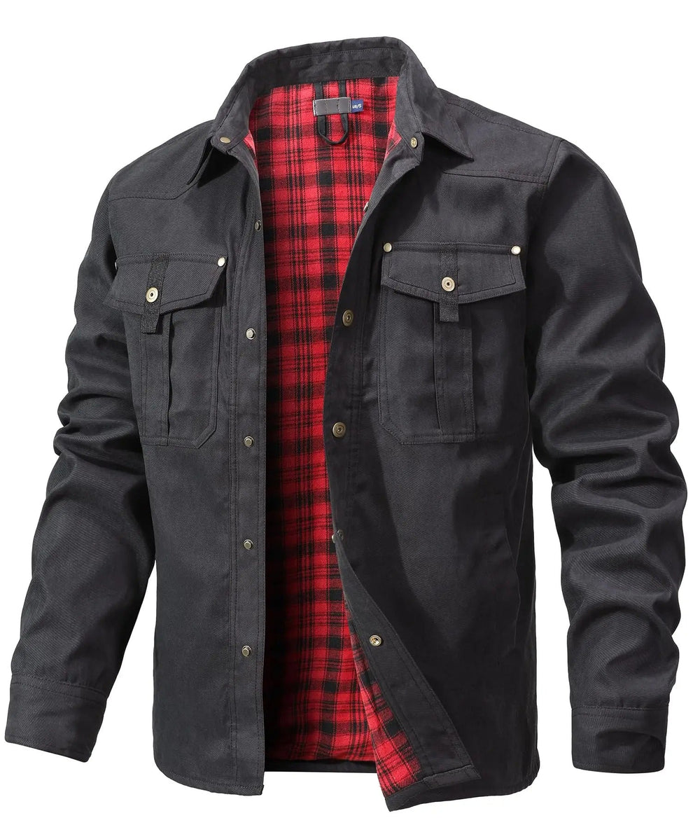 Hartmundius | Overshirt Jacket with Snap Closure