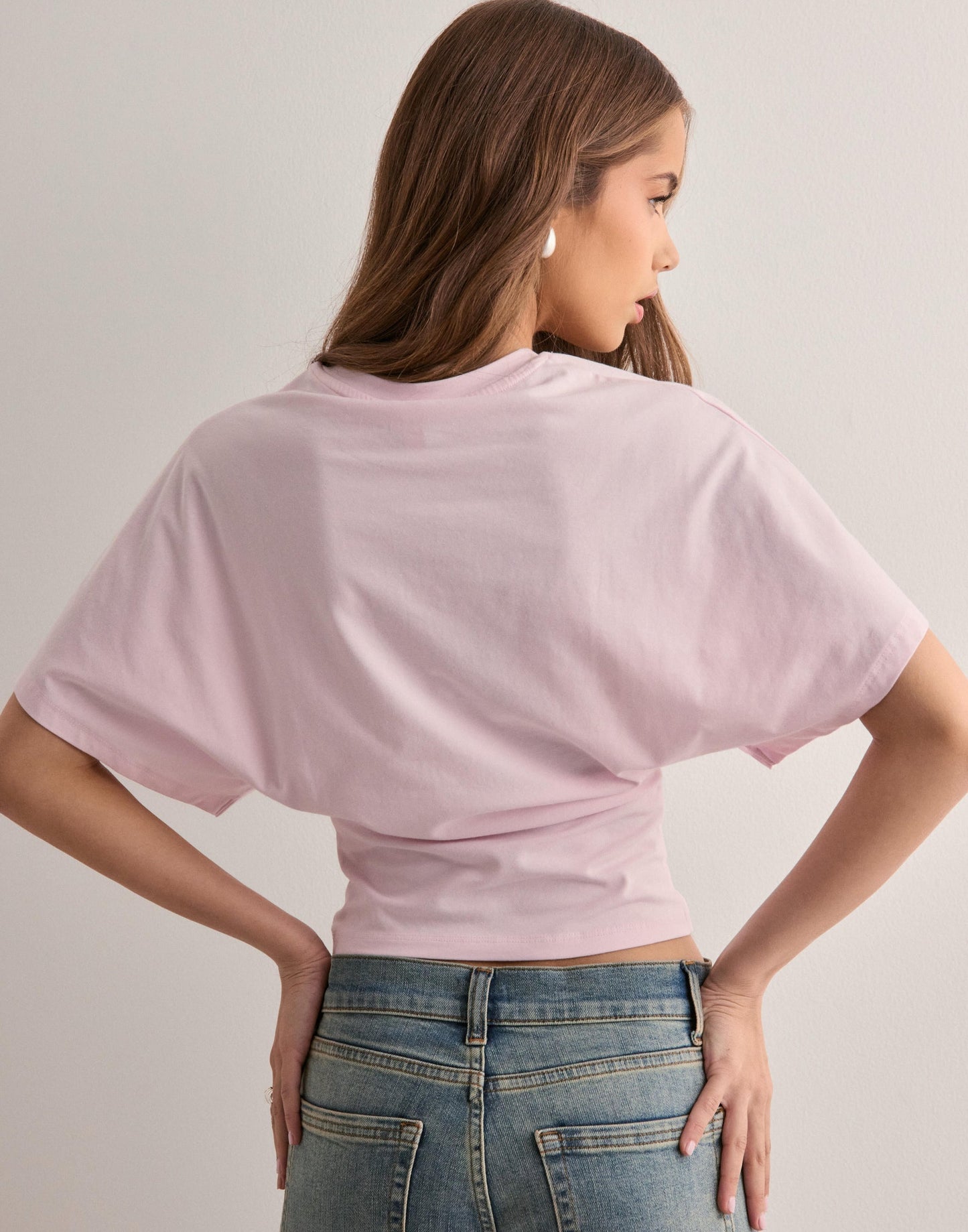 Malina | T-Shirt Batwing Sleeve Cropped Top