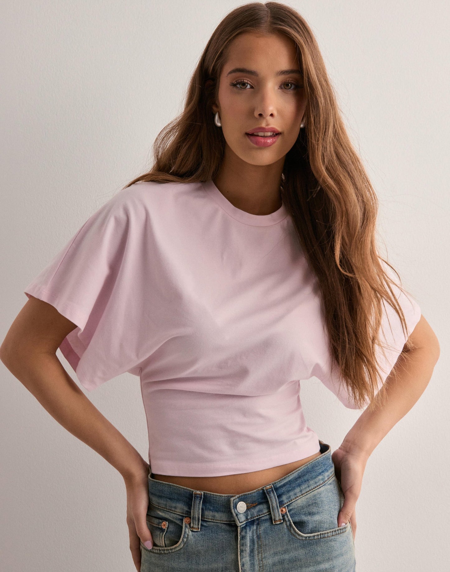 Malina | T-Shirt Batwing Sleeve Cropped Top