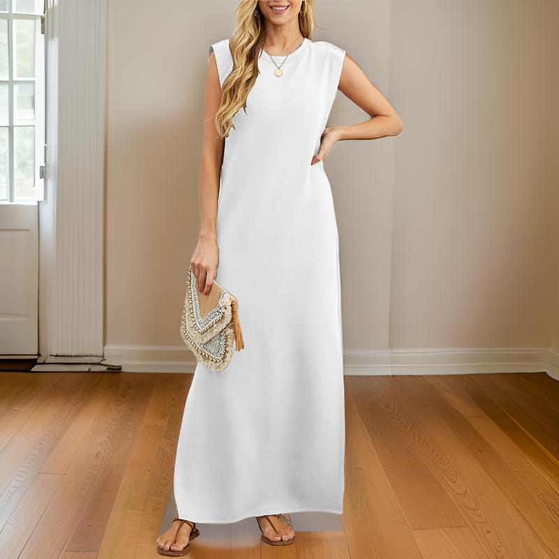 Vennya | Sleeveless Maxi Dress with Side Pockets