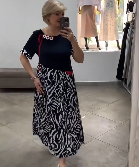 Zahara  | Zebra Print Casual Maxi Dress