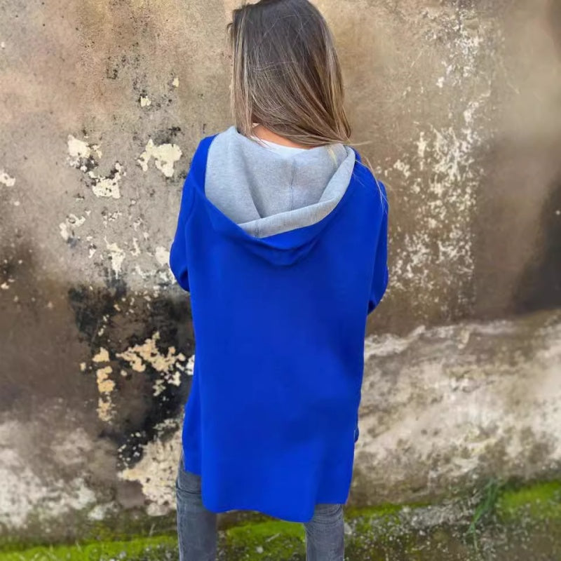 Karletta | Jacket with Hood and Open Front Styling