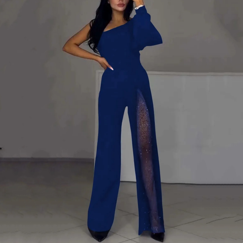 Azlina | One Shoulder Split Leg Jumpsuit