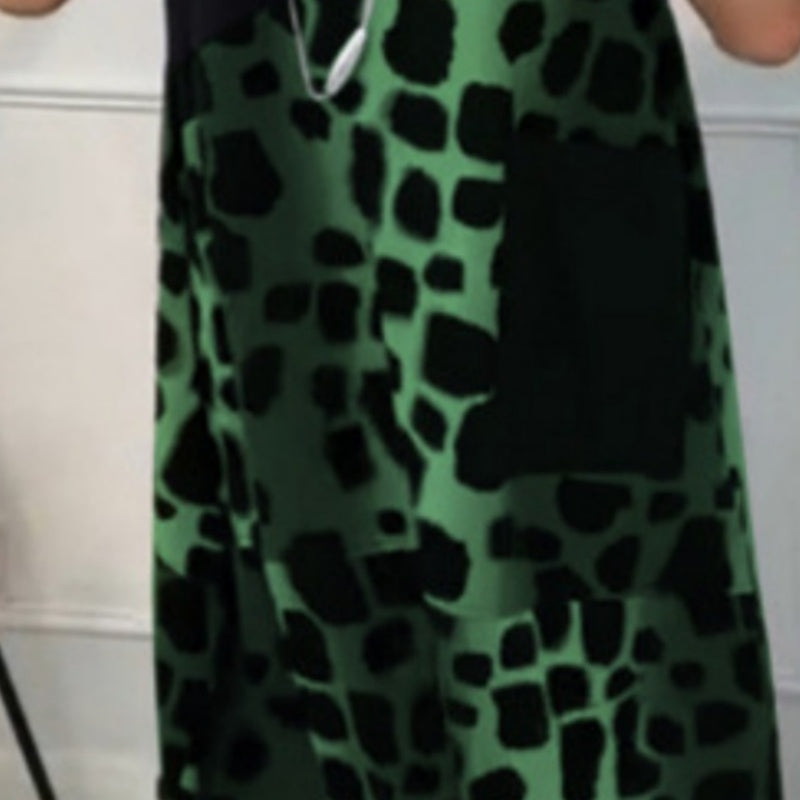 Hansine | Printed Pocket Midi T Shirt Dress