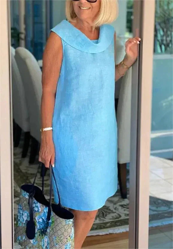 Sinja | Sleeveless Cowl Neck Midi Dress