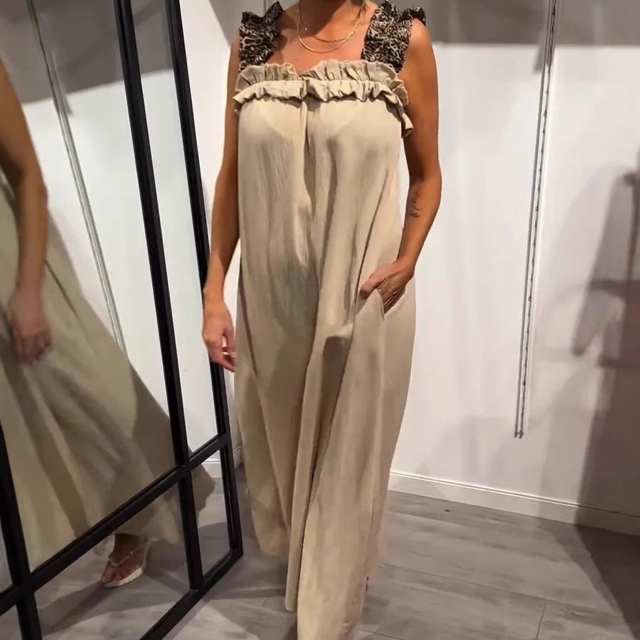 Fiola | Casual Sleeveless Maxi Dress with Pockets
