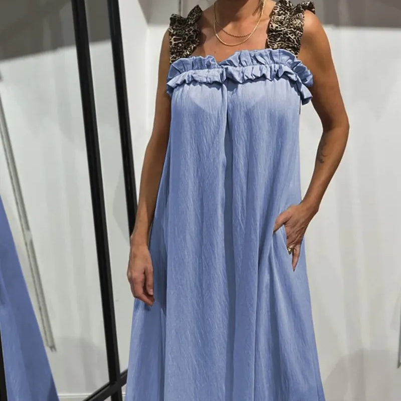 Fiola | Casual Sleeveless Maxi Dress with Pockets