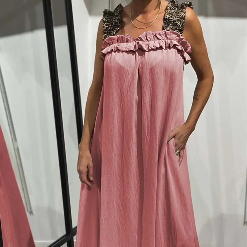 Fiola | Casual Sleeveless Maxi Dress with Pockets