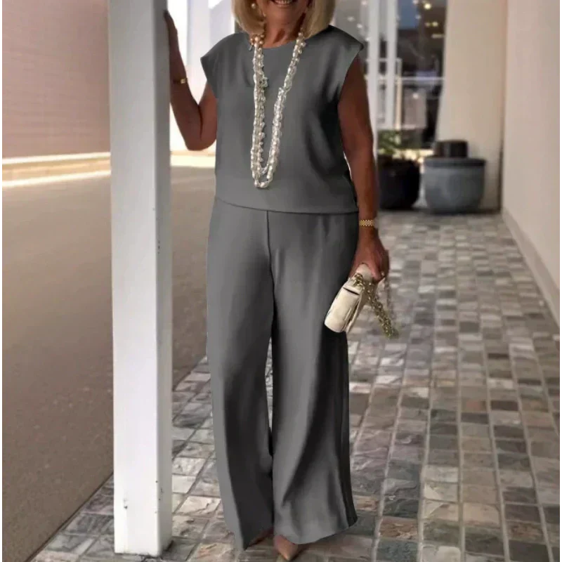 Danelia | Sleeveless Wide Leg Co Ord Set