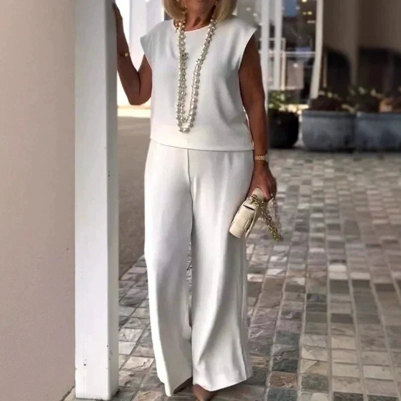 Danelia | Sleeveless Wide Leg Co Ord Set