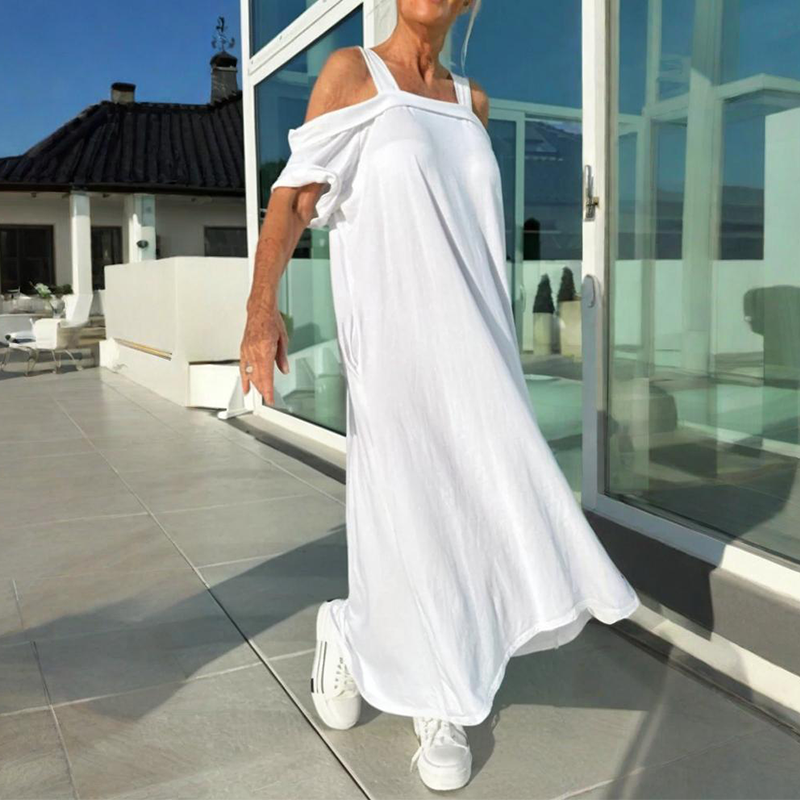 Mariyana | Off Shoulder Loose Fit Maxi Dress