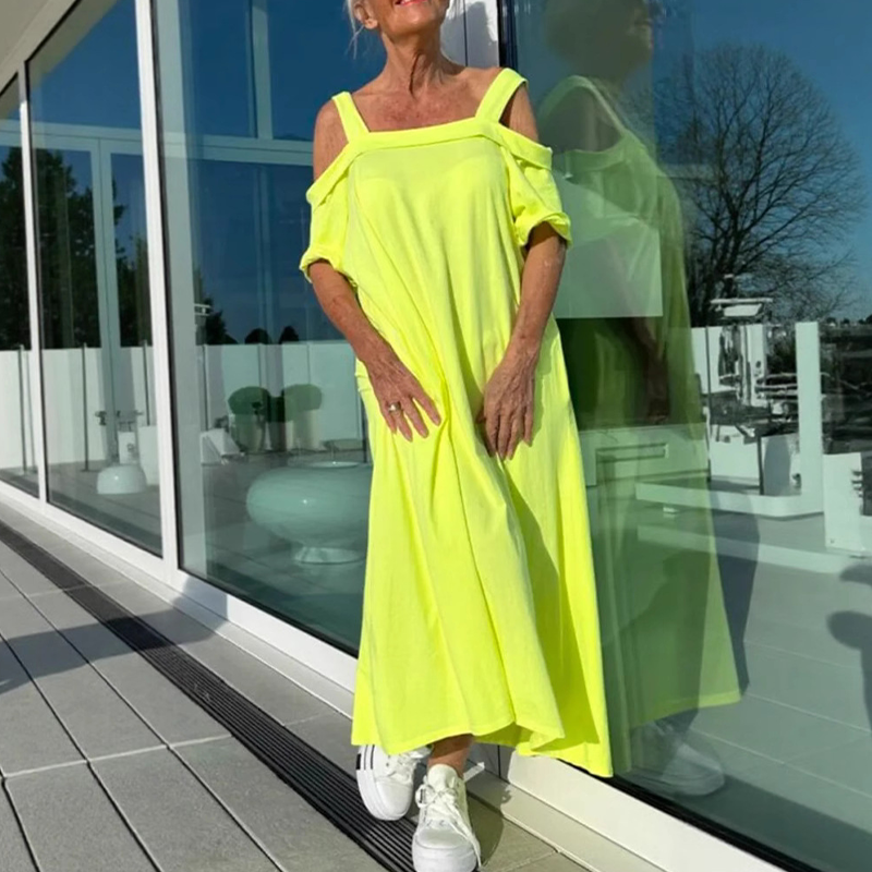 Mariyana | Off Shoulder Loose Fit Maxi Dress