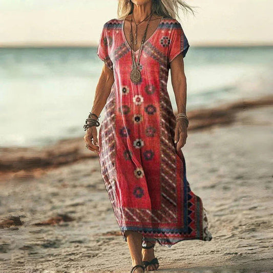 Lovisa | Boho Aztec Print Maxi Dress