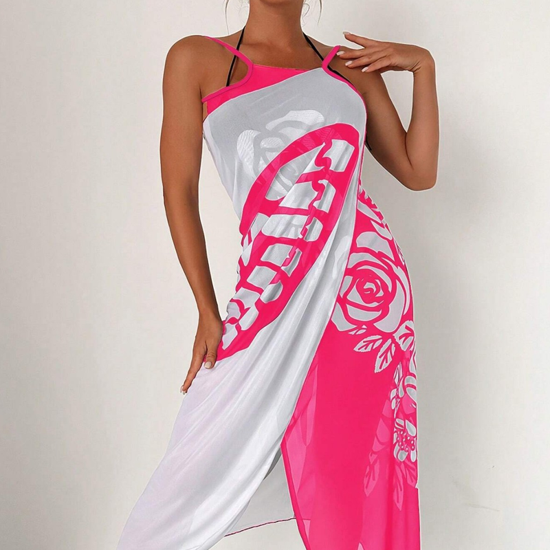 Melora | Swimsuit Cover-Up Butterfly Print Maxi Dress