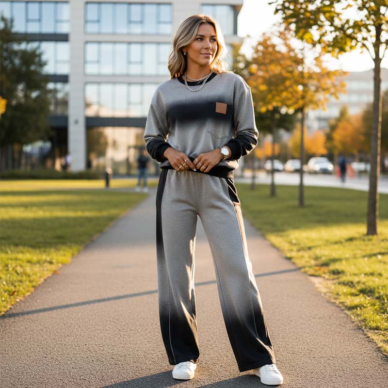 Helinza | Gradient Colour Block Lounge Set