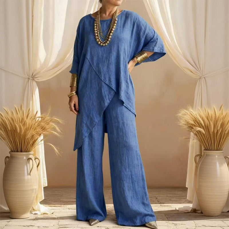 Ojana - Wide Leg Loose Two Piece Set