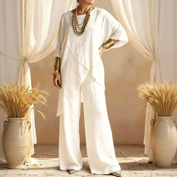 Ojana - Wide Leg Loose Two Piece Set