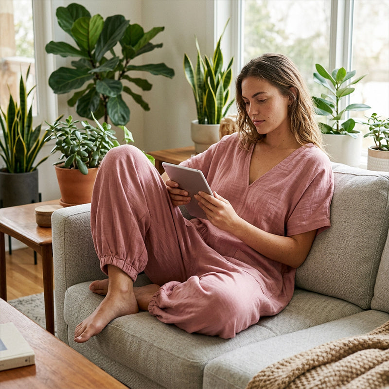 Maryem | Loose Fit V Neck Summer Jumpsuit