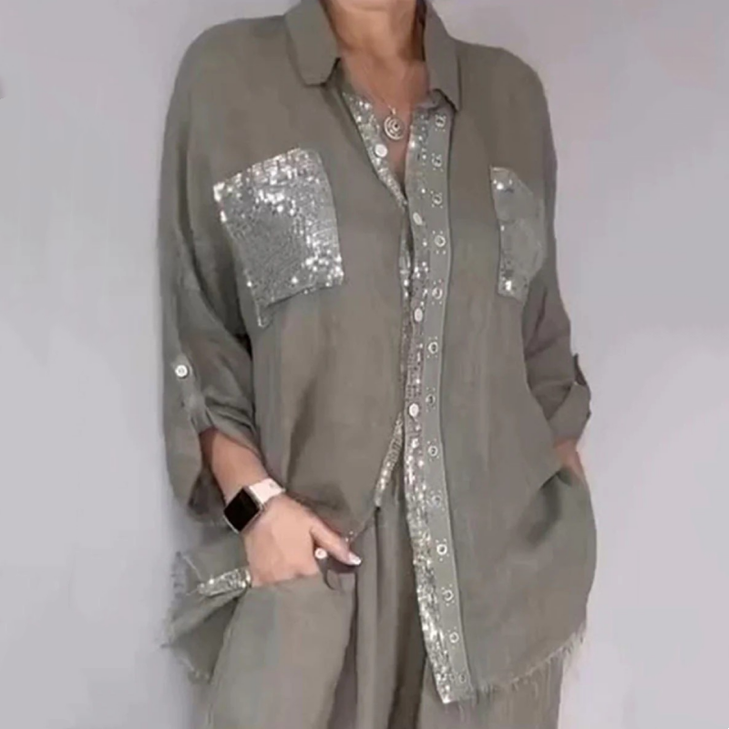 Lizy | Blouse and Wide Leg Trousers Set