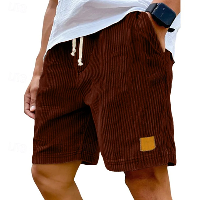 Dearen | Corduroy Shorts With Drawstring Waist