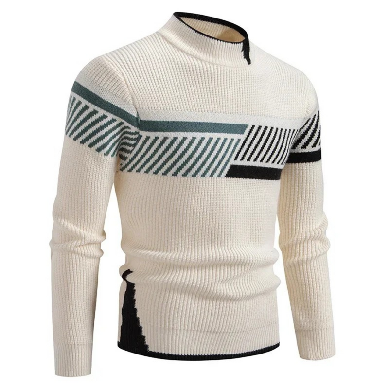Zohir | Ribbed High Neck Knit Jumper