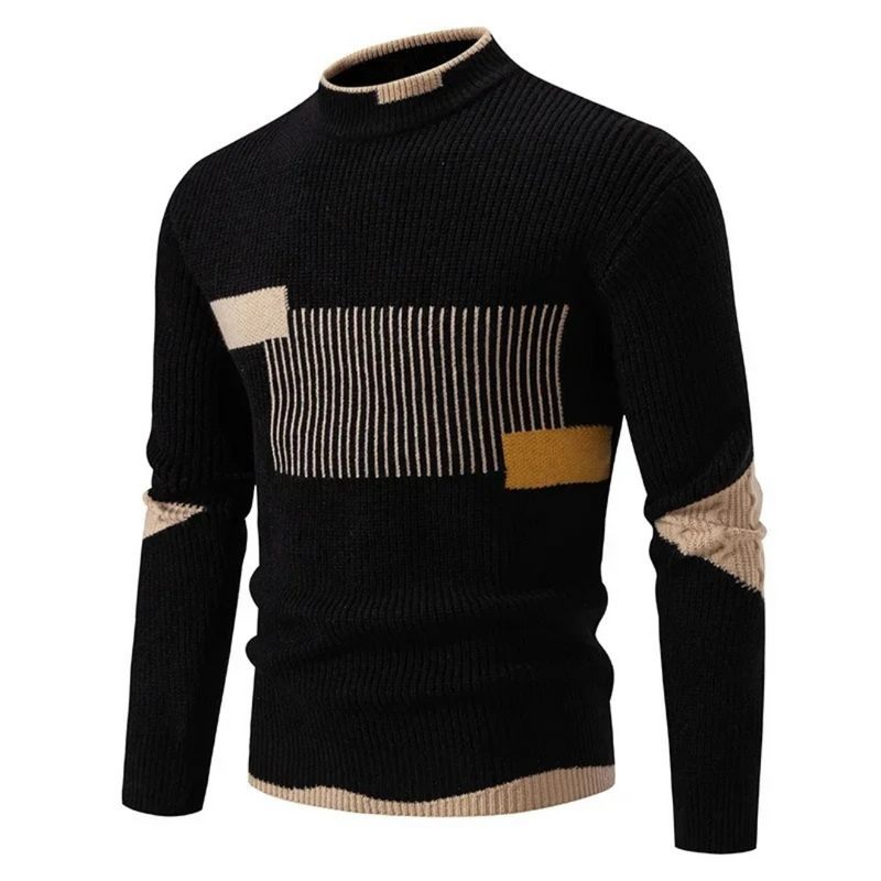 Zohir | Ribbed High Neck Knit Jumper