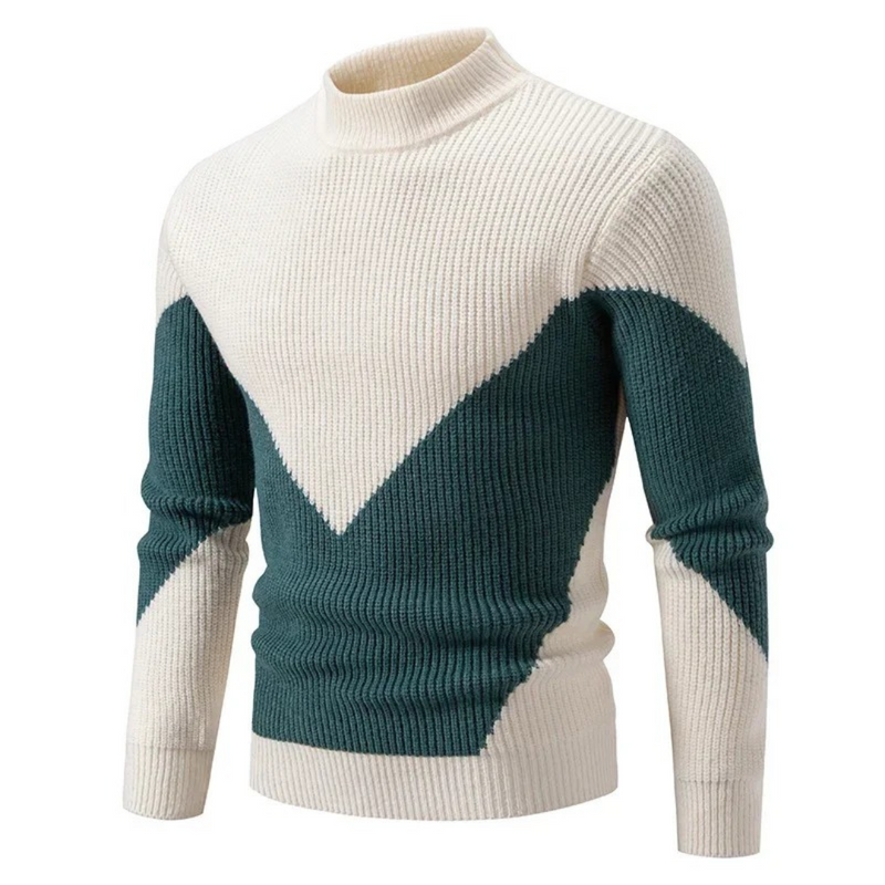 Zohir | Ribbed High Neck Knit Jumper
