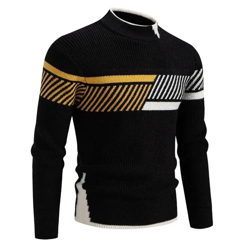 Zohir | Ribbed High Neck Knit Jumper