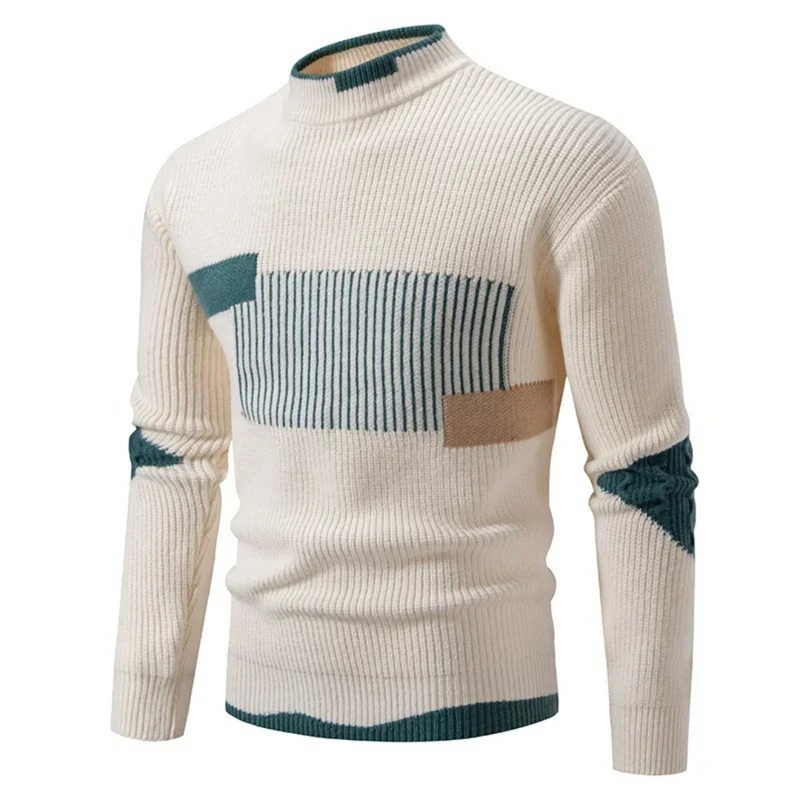 Zohir | Ribbed High Neck Knit Jumper