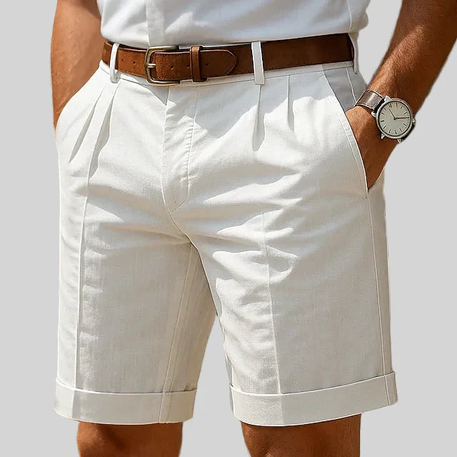 Lucca | Shorts With Pleated Turn Up Hems