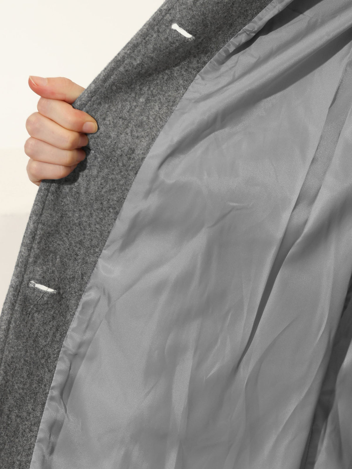 Reyna | Coat with Notched Collar and Button Front