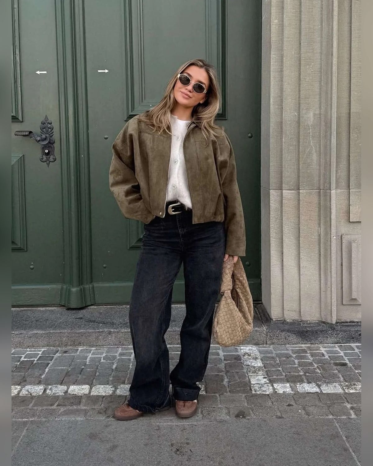 Edna | Bomber Jacket with Collar and Relaxed Fit